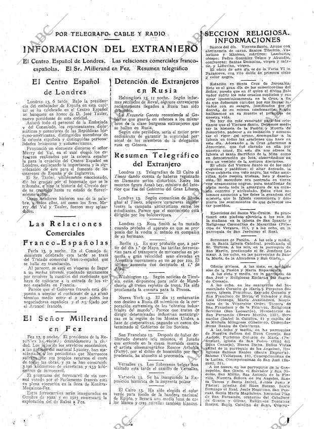 ABC MADRID 14-04-1922 página 15