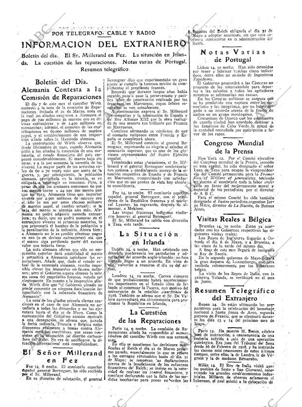 ABC MADRID 15-04-1922 página 15