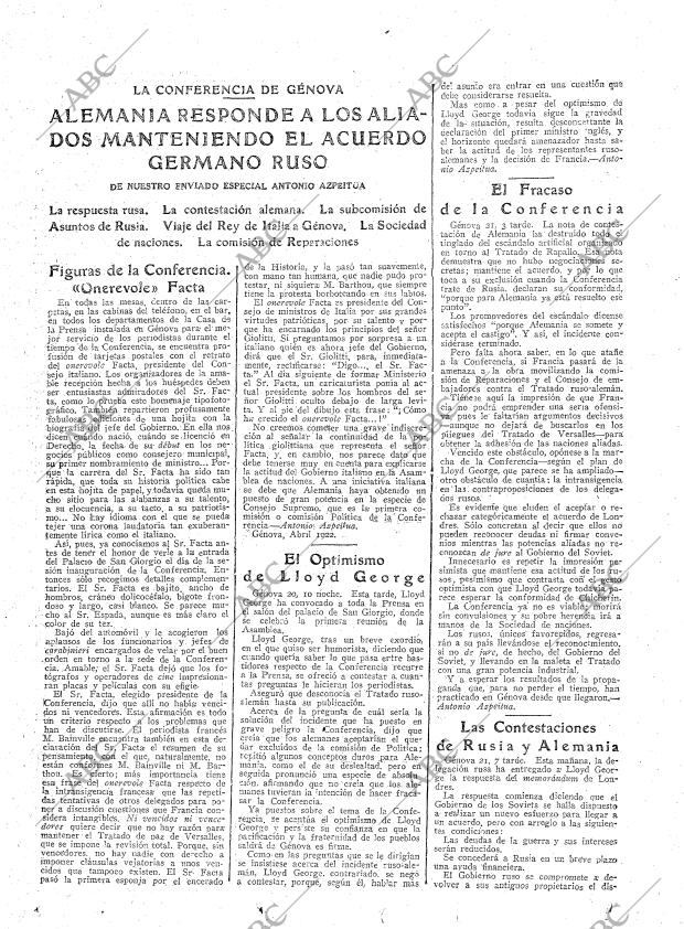 ABC MADRID 22-04-1922 página 15