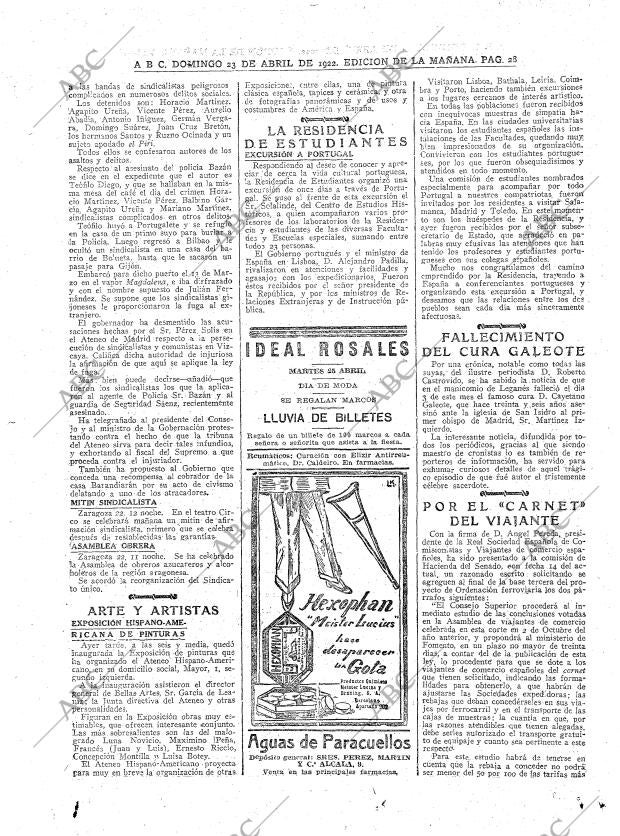 ABC MADRID 23-04-1922 página 28