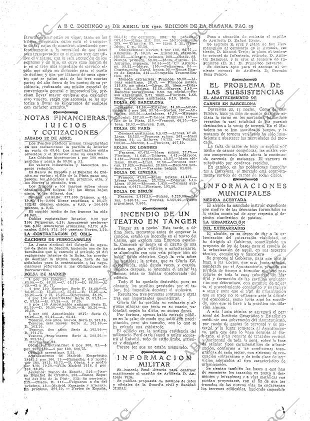 ABC MADRID 23-04-1922 página 29