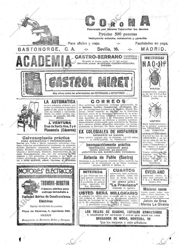 ABC MADRID 23-04-1922 página 38