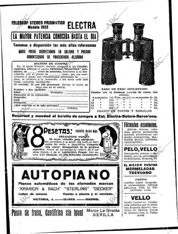 BLANCO Y NEGRO MADRID 23-04-1922 página 6