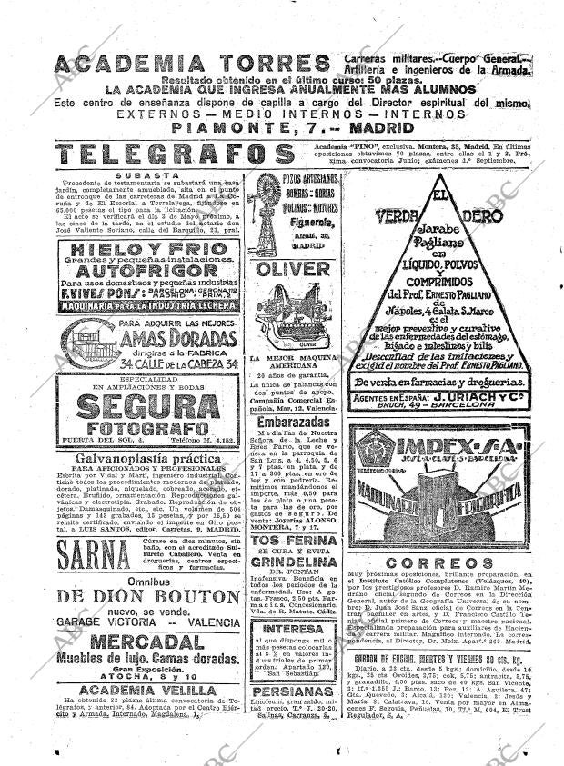 ABC MADRID 26-04-1922 página 26