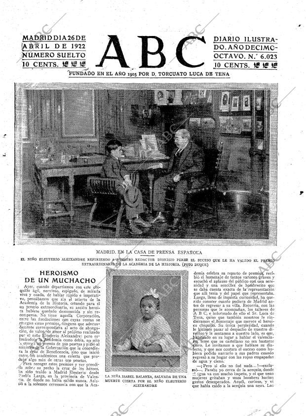 ABC MADRID 26-04-1922 página 3