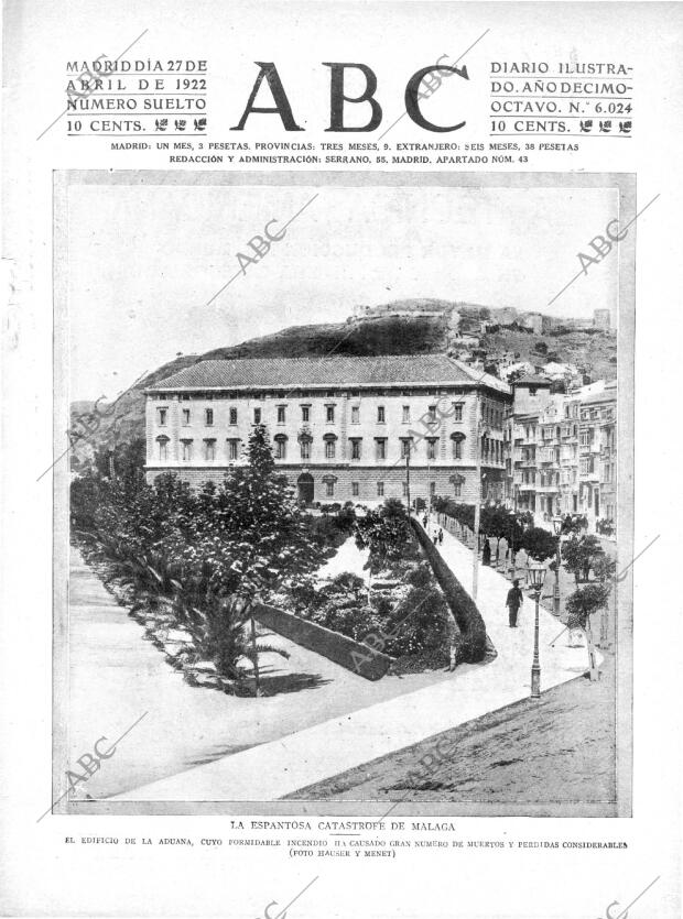 ABC MADRID 27-04-1922 página 1