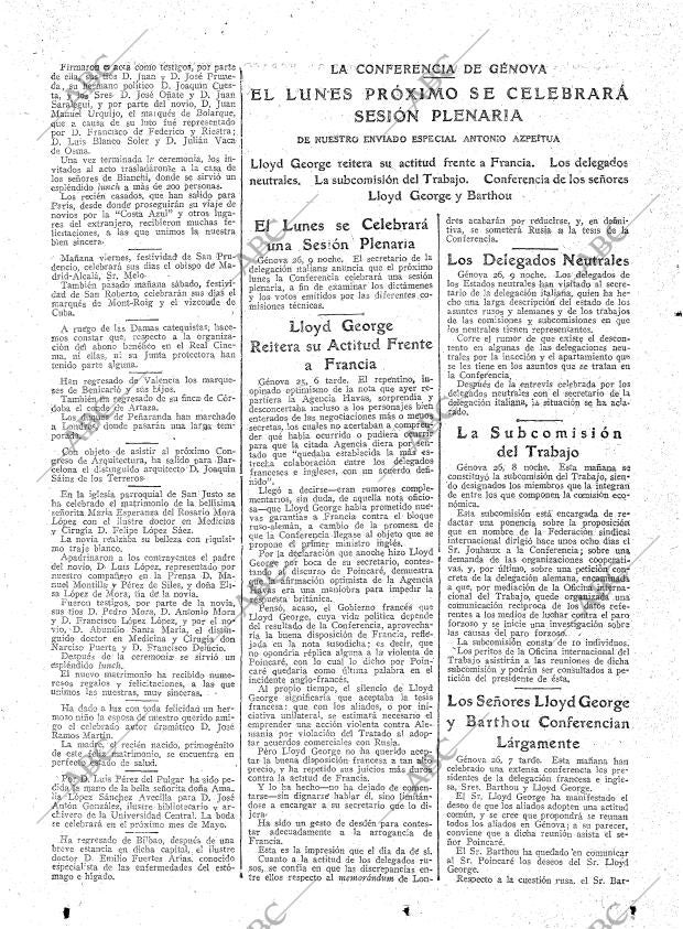 ABC MADRID 27-04-1922 página 20