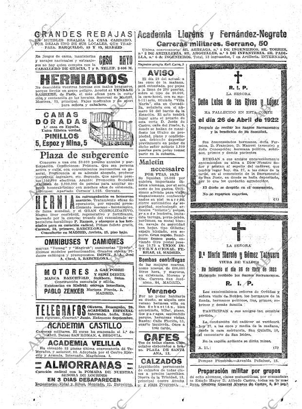 ABC MADRID 27-04-1922 página 28