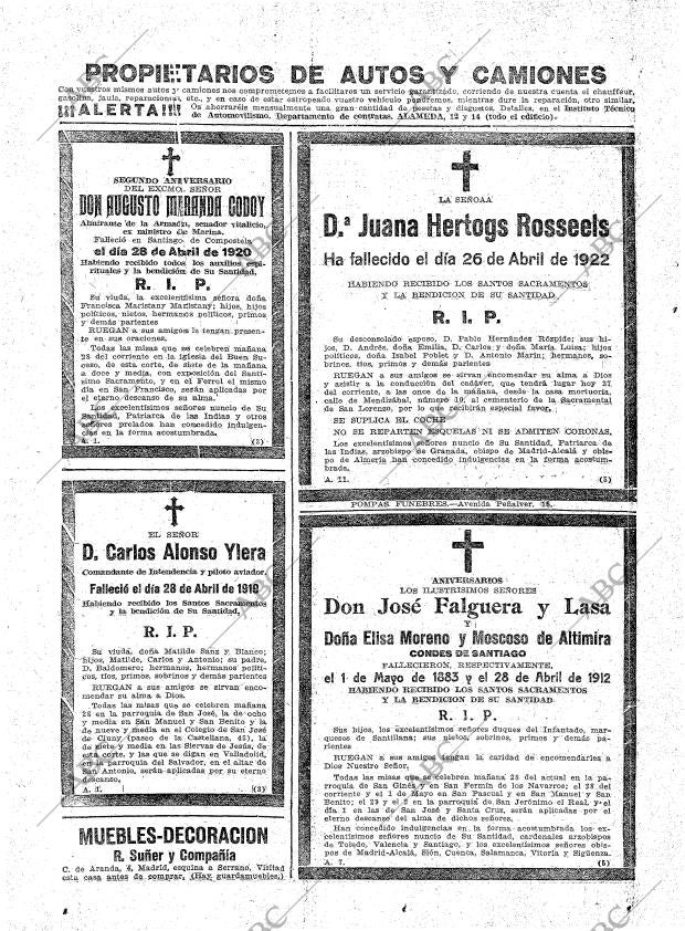 ABC MADRID 27-04-1922 página 30