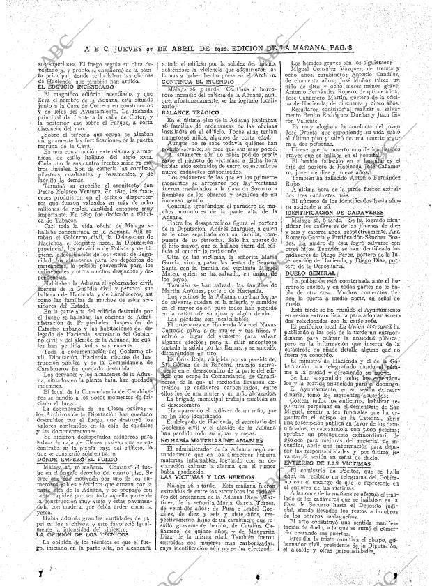 ABC MADRID 27-04-1922 página 8
