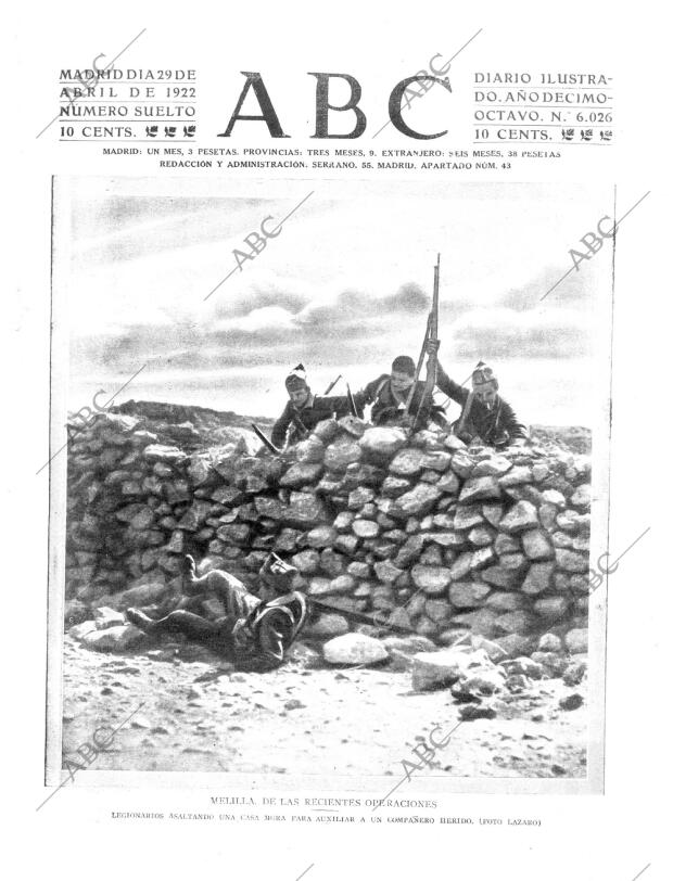 ABC MADRID 29-04-1922 página 1