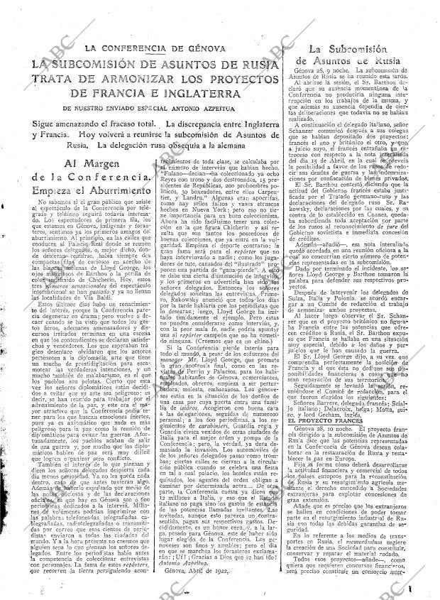 ABC MADRID 29-04-1922 página 17