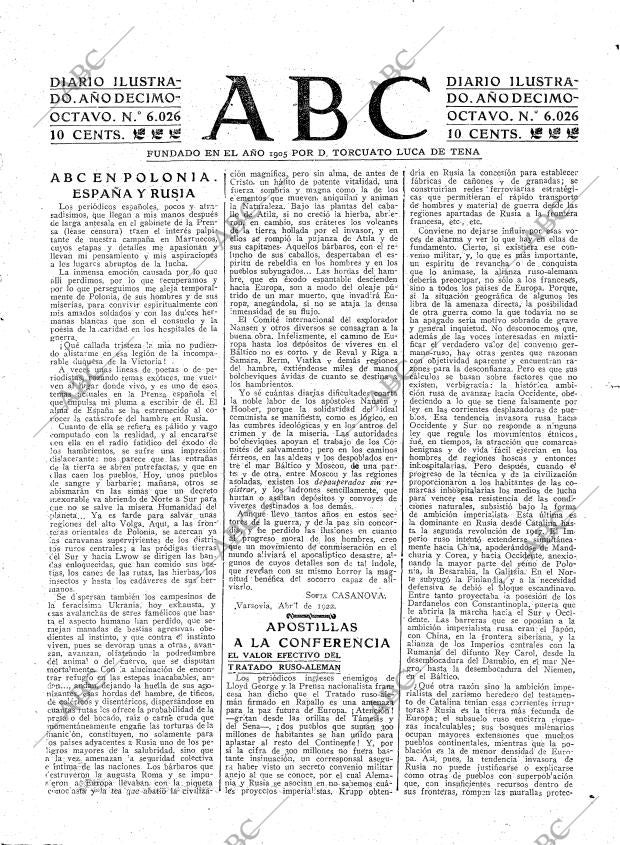 ABC MADRID 29-04-1922 página 3