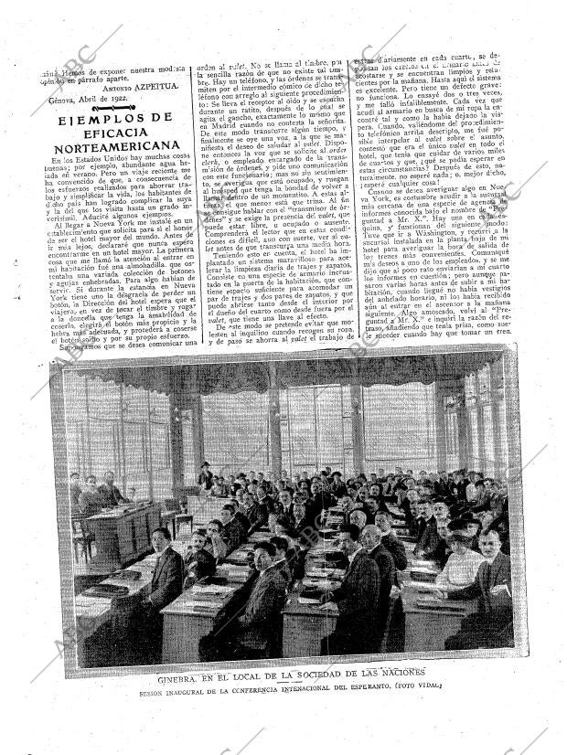 ABC MADRID 29-04-1922 página 5