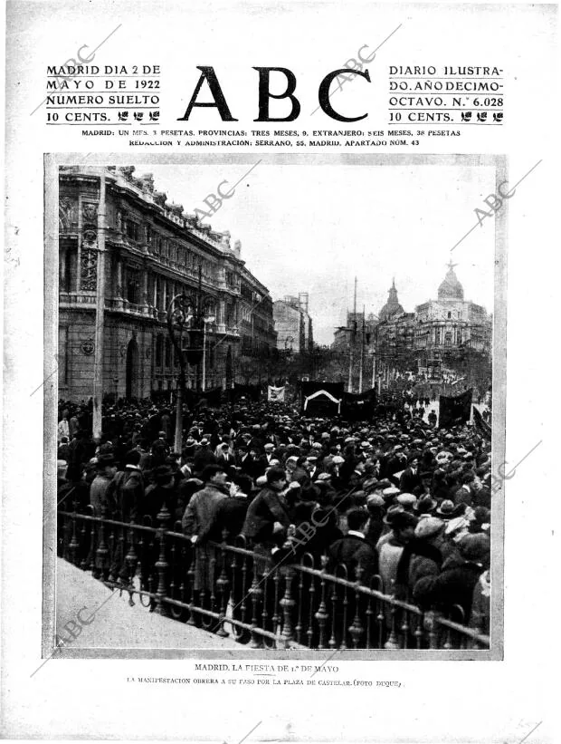 ABC MADRID 02-05-1922 página 1