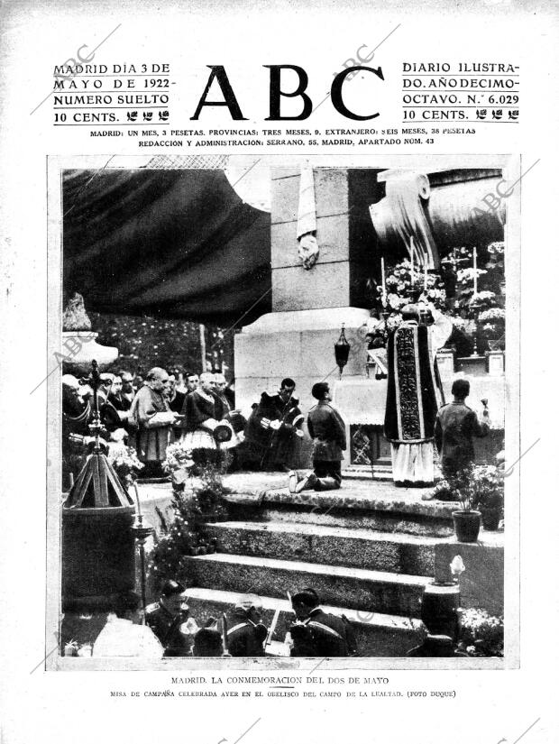 ABC MADRID 03-05-1922 página 1