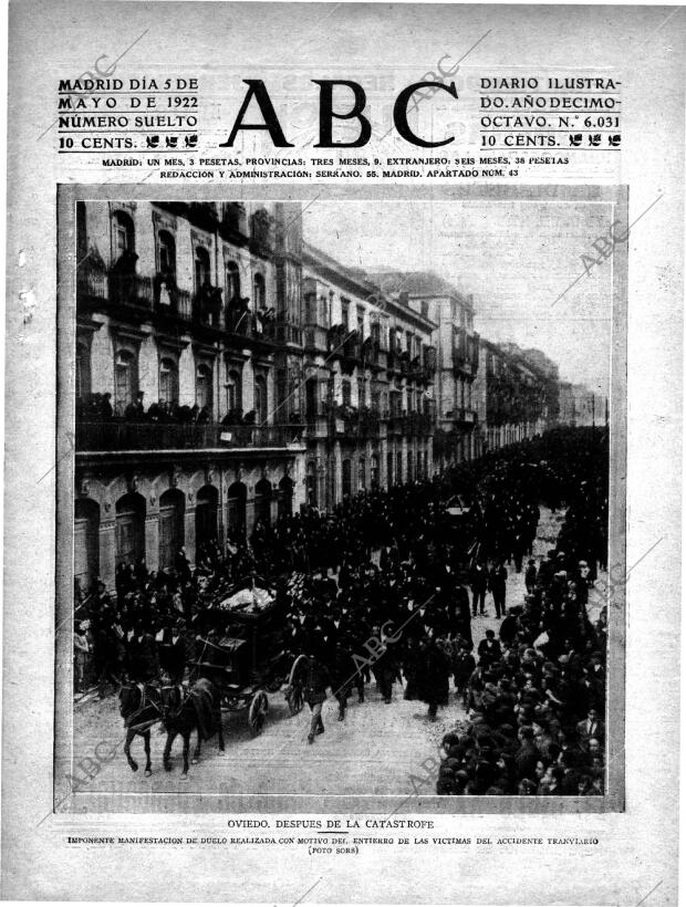 ABC MADRID 05-05-1922 página 1