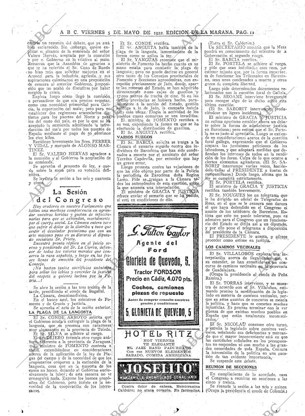 ABC MADRID 05-05-1922 página 12