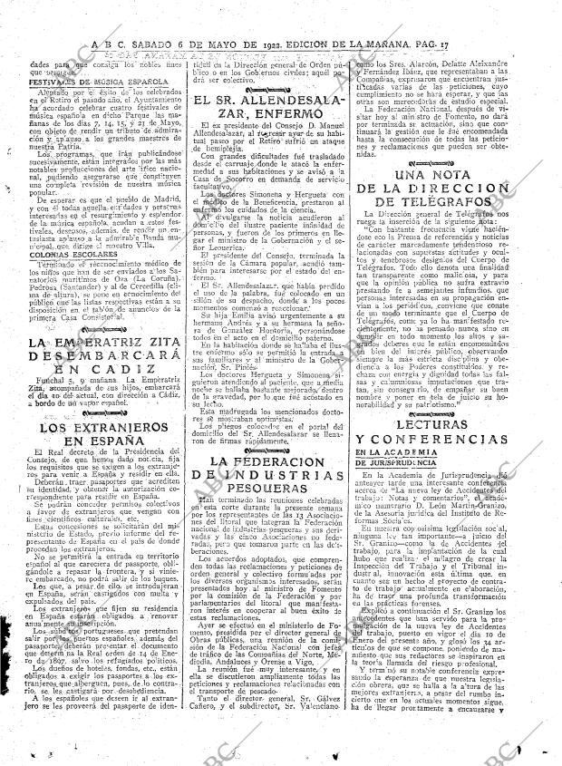 ABC MADRID 06-05-1922 página 17