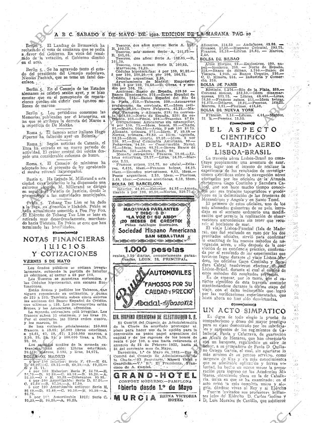 ABC MADRID 06-05-1922 página 20