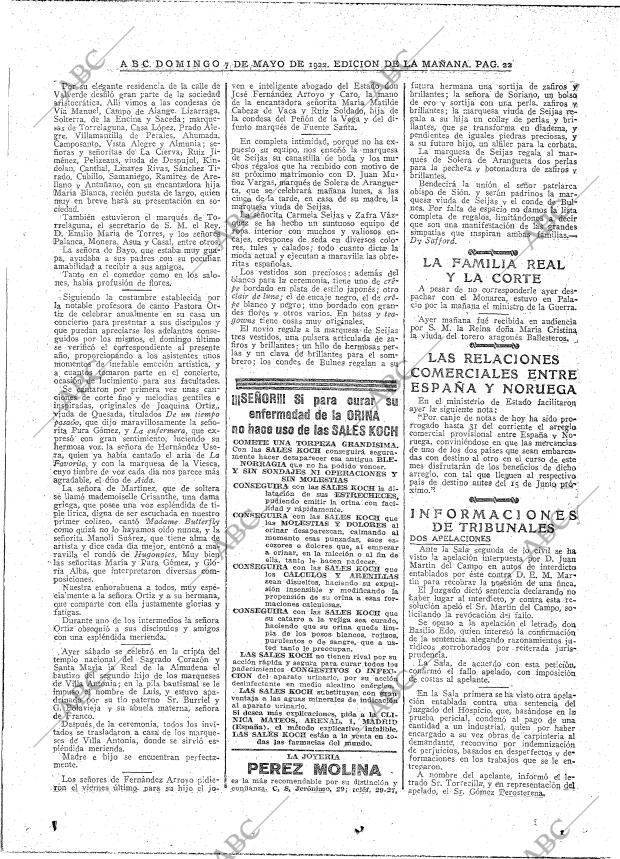 ABC MADRID 07-05-1922 página 20