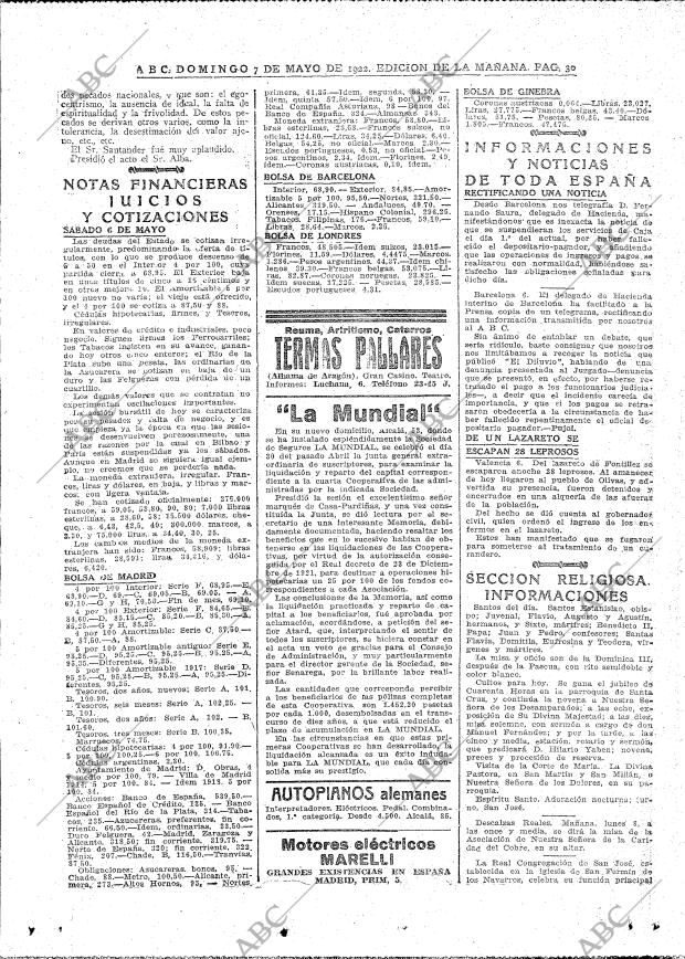 ABC MADRID 07-05-1922 página 28