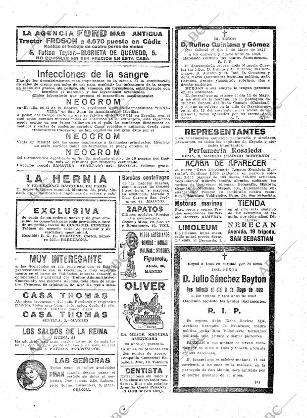 ABC MADRID 10-05-1922 página 29