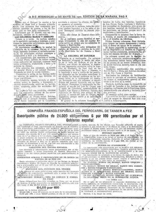 ABC MADRID 10-05-1922 página 8