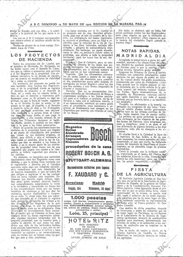 ABC MADRID 14-05-1922 página 24