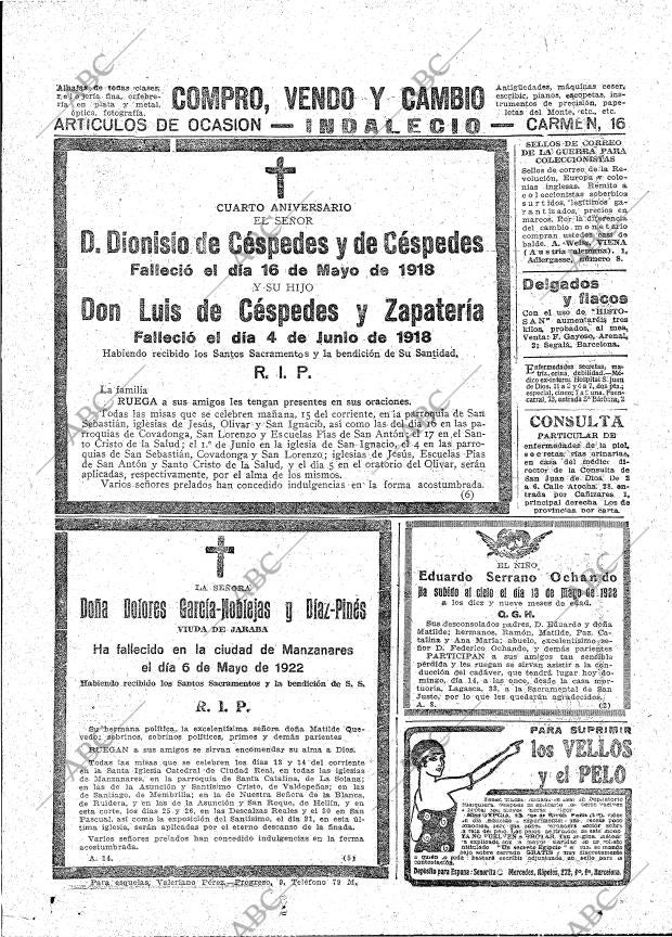 ABC MADRID 14-05-1922 página 43