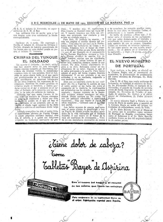 ABC MADRID 17-05-1922 página 10