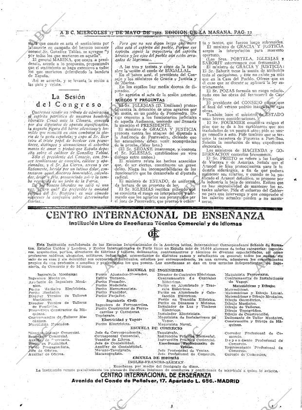 ABC MADRID 17-05-1922 página 12