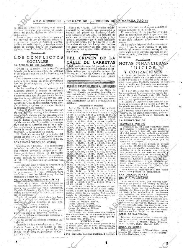 ABC MADRID 17-05-1922 página 20