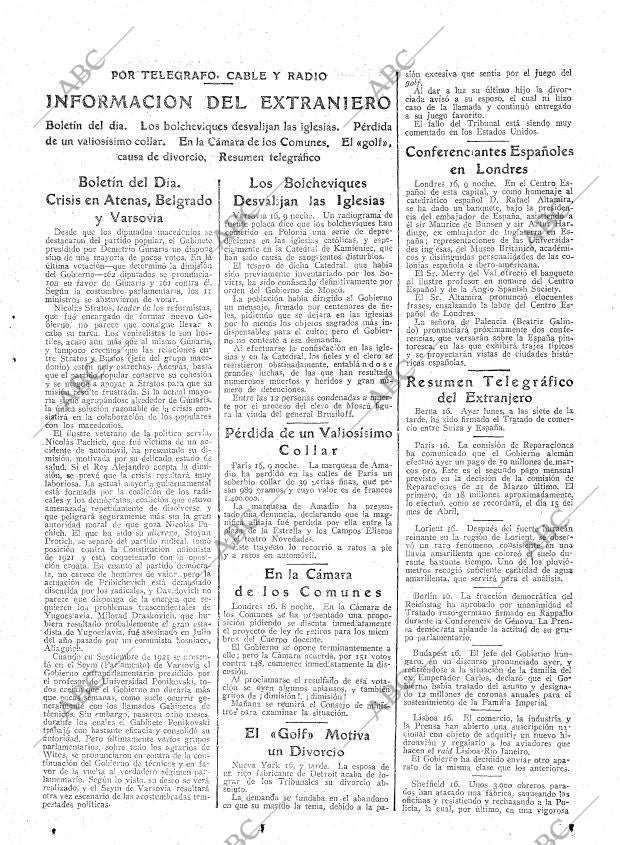 ABC MADRID 17-05-1922 página 21