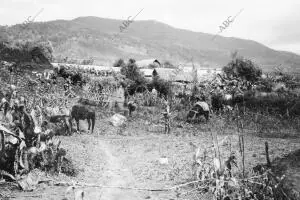 Un aspecto del poblado de Tazarut, refugio de Raisuli en estos Últimos Tiempos