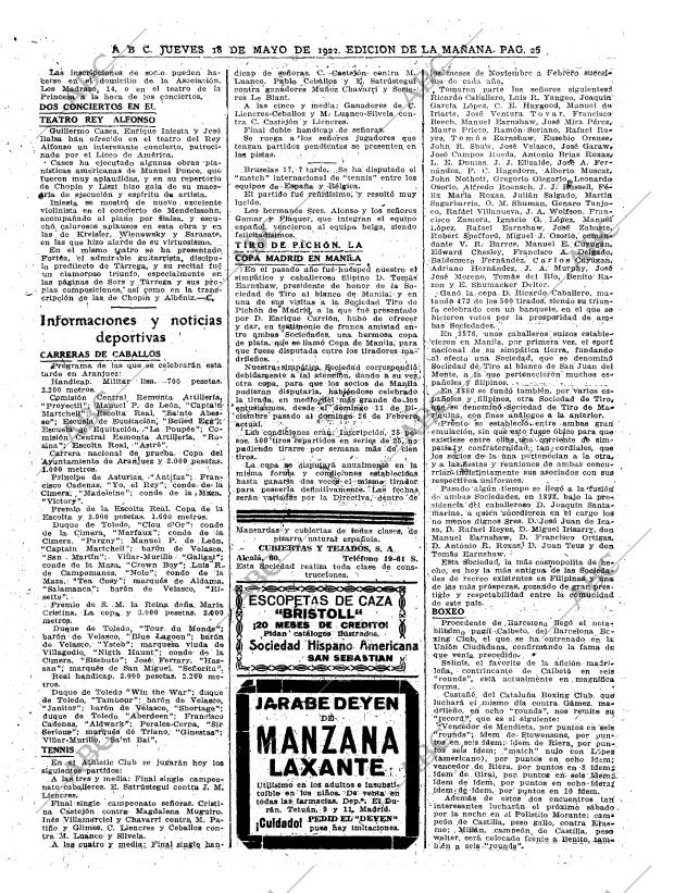 ABC MADRID 18-05-1922 página 26