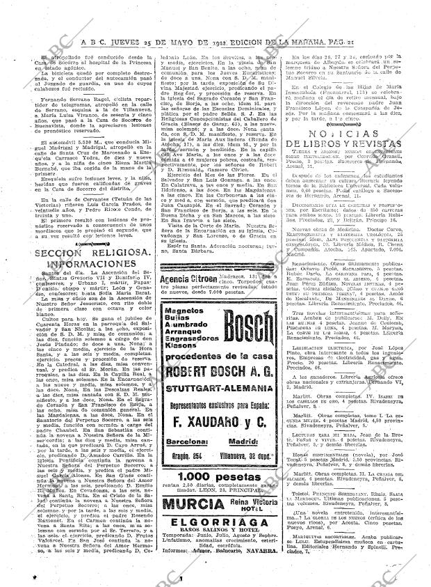 ABC MADRID 25-05-1922 página 21