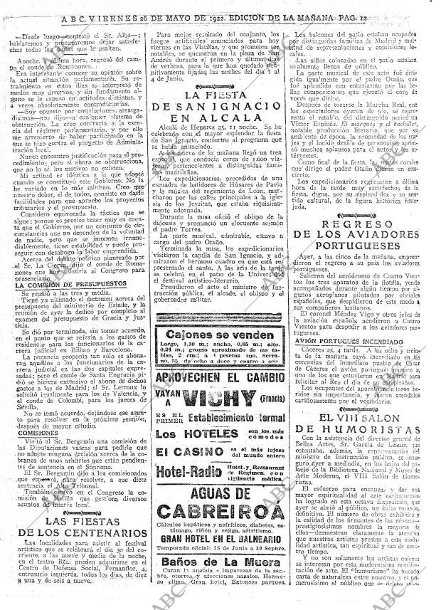 ABC MADRID 26-05-1922 página 16