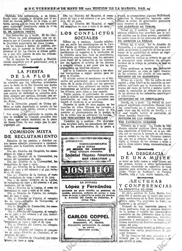 ABC MADRID 26-05-1922 página 18