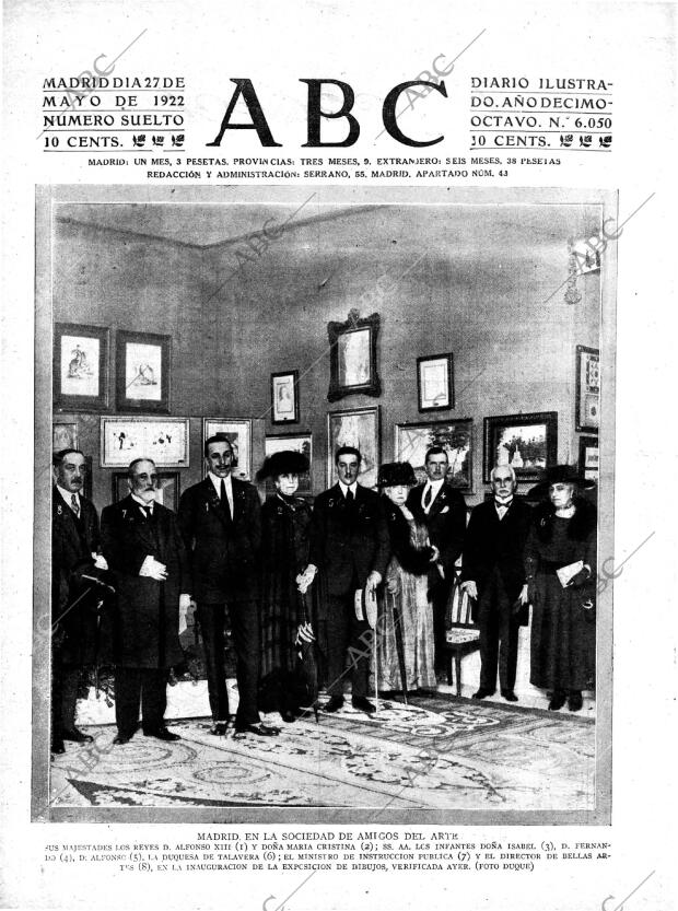 ABC MADRID 27-05-1922 página 1