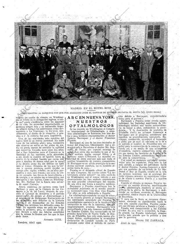 ABC MADRID 27-05-1922 página 4
