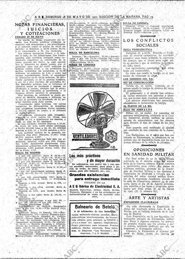 ABC MADRID 28-05-1922 página 24