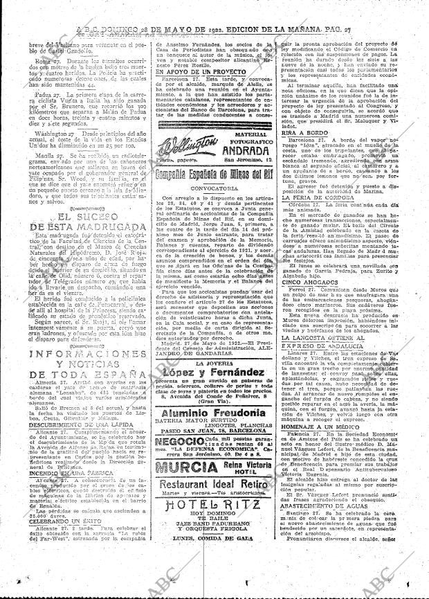 ABC MADRID 28-05-1922 página 27