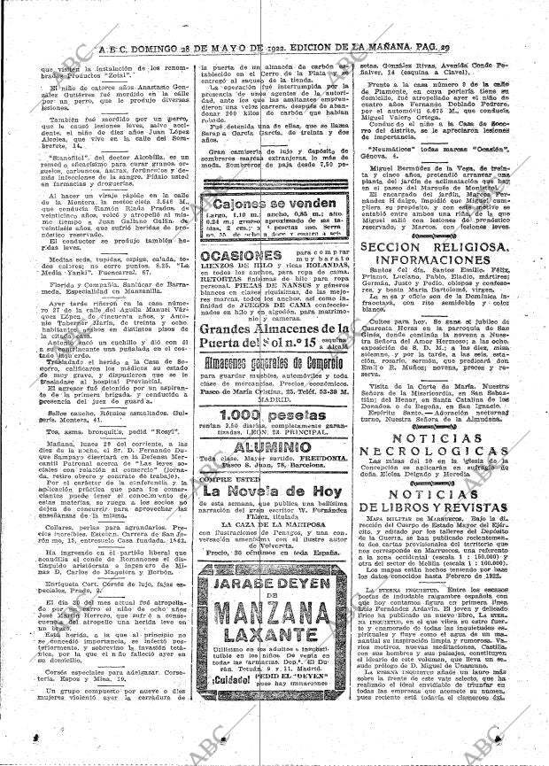 ABC MADRID 28-05-1922 página 29