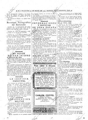 ABC MADRID 30-05-1922 página 20