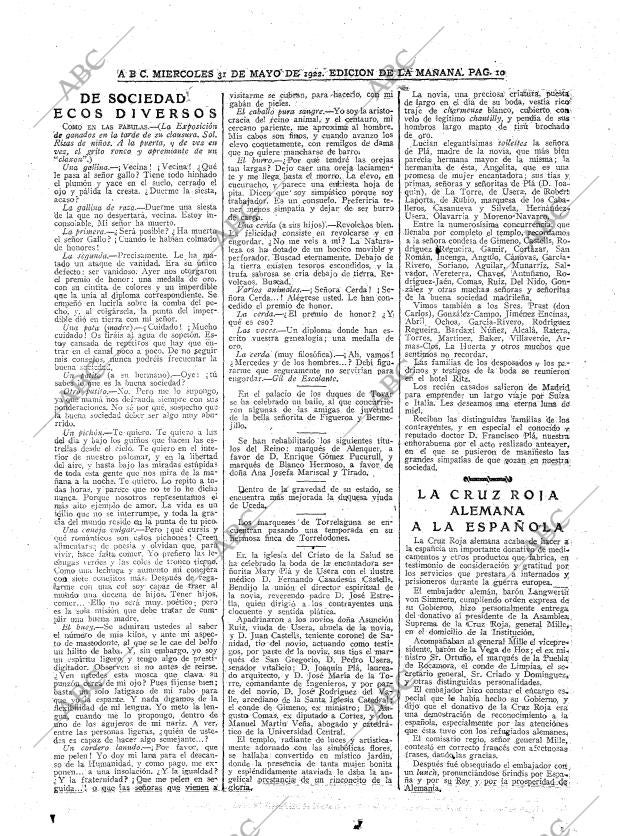ABC MADRID 31-05-1922 página 10