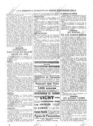 ABC MADRID 31-05-1922 página 16