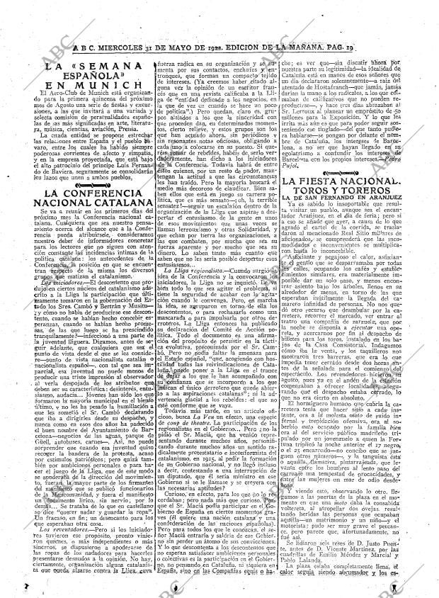 ABC MADRID 31-05-1922 página 19