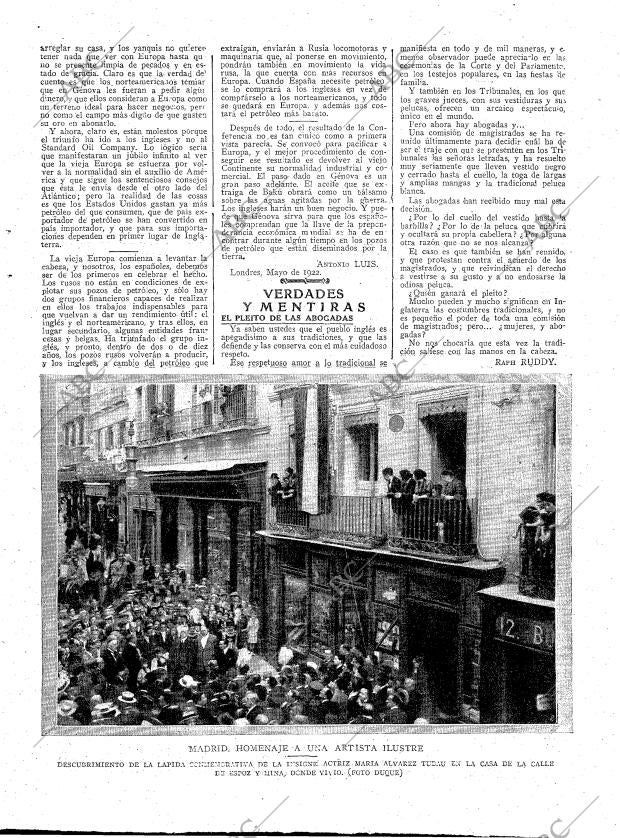 ABC MADRID 31-05-1922 página 5