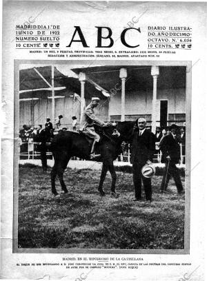 ABC MADRID 01-06-1922 página 1